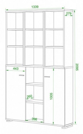 Стеллаж комбинированный Домино ПУ-40-6 в Новом Уренгое - novyy-urengoy.mebel24.online | фото 2