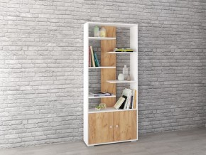 Стеллаж Ромео-4 дуб крафт золотой/белый в Новом Уренгое - novyy-urengoy.mebel24.online | фото