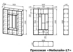 Стенка для прихожей Мебелайн-17 в Новом Уренгое - novyy-urengoy.mebel24.online | фото 3