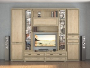Стенка Ливорно дуб сонома в Новом Уренгое - novyy-urengoy.mebel24.online | фото 1