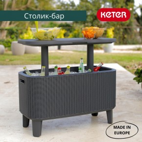 Стол Беви Бар (Bevy Bar Large Cool Bar), графит в Новом Уренгое - novyy-urengoy.mebel24.online | фото 1