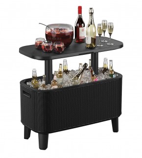 Стол Беви Бар (Bevy Bar Large Cool Bar), графит в Новом Уренгое - novyy-urengoy.mebel24.online | фото 3