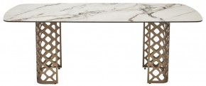 Стол CHIAVARI 220 KL-188 Контрастный мрамор матовый, итальянская керамика / Шампань, ®DISAUR в Новом Уренгое - novyy-urengoy.mebel24.online | фото 8