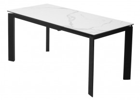 Стол CORNER 120 MATTE STATUARIO Белый мрамор матовый керамика, стекло/ черный каркас, ®DISAUR в Новом Уренгое - novyy-urengoy.mebel24.online | фото 6
