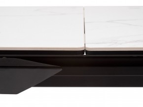 Стол CREMONA 140 MATTE STATUARIO Белый мрамор матовый, керамика/ черный каркас, ®DISAUR в Новом Уренгое - novyy-urengoy.mebel24.online | фото 4