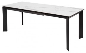 Стол CREMONA 140 MATTE STATUARIO Белый мрамор матовый, керамика/ черный каркас, ®DISAUR в Новом Уренгое - novyy-urengoy.mebel24.online | фото 5