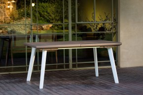 Стол Гармония раздвижной (Harmony Extendable) белый-капучино в Новом Уренгое - novyy-urengoy.mebel24.online | фото 1