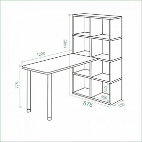 Стол компьютерный Bartolo в Новом Уренгое - novyy-urengoy.mebel24.online | фото 3
