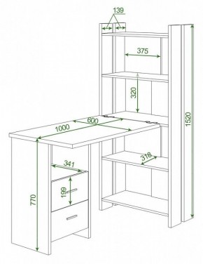 Стол компьютерный Домино Lite СТЛ-ОВ+С100Р в Новом Уренгое - novyy-urengoy.mebel24.online | фото 2