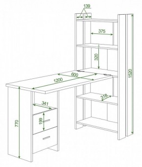 Стол компьютерный Домино Lite СТЛ-ОВ+С120Р в Новом Уренгое - novyy-urengoy.mebel24.online | фото 2