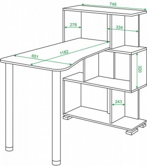 Стол компьютерный Домино нельсон СЛ-5-3СТ-2 в Новом Уренгое - novyy-urengoy.mebel24.online | фото 2