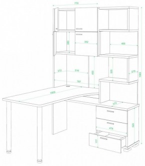 Стол компьютерный Домино нельсон СР-500М/190 в Новом Уренгое - novyy-urengoy.mebel24.online | фото 2