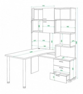 Стол компьютерный Домино нельсон СР-500М140 в Новом Уренгое - novyy-urengoy.mebel24.online | фото 3