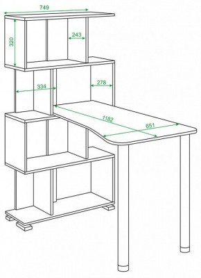 Стол компьютерный Домино СЛ-5-4СТ-2 в Новом Уренгое - novyy-urengoy.mebel24.online | фото 2