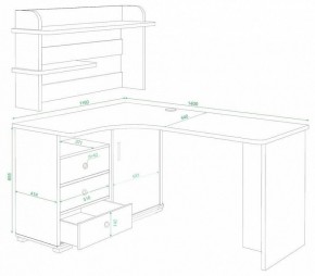 Стол компьютерный Домино СР-145 в Новом Уренгое - novyy-urengoy.mebel24.online | фото 2