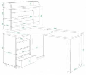 Стол компьютерный Домино СР-145М в Новом Уренгое - novyy-urengoy.mebel24.online | фото 3