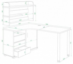 Стол компьютерный Домино СР-145М в Новом Уренгое - novyy-urengoy.mebel24.online | фото 2