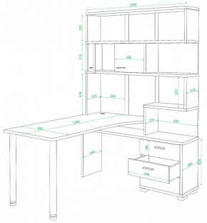 Стол компьютерный Домино СР-420/130 в Новом Уренгое - novyy-urengoy.mebel24.online | фото 2