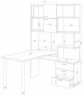 Стол компьютерный Домино СР-500М/190 в Новом Уренгое - novyy-urengoy.mebel24.online | фото 2
