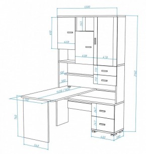 Стол компьютерный Домино СР-620/140 в Новом Уренгое - novyy-urengoy.mebel24.online | фото 3