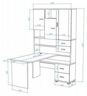 Стол компьютерный Домино СР-620/180 в Новом Уренгое - novyy-urengoy.mebel24.online | фото 2