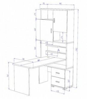 Стол компьютерный Домино СР-720/180 в Новом Уренгое - novyy-urengoy.mebel24.online | фото 2