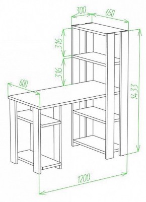 Стол компьютерный Slim СТН-145/120 в Новом Уренгое - novyy-urengoy.mebel24.online | фото 2