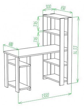 Стол компьютерный Slim СТН-145/130 в Новом Уренгое - novyy-urengoy.mebel24.online | фото 2