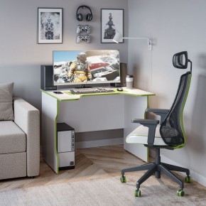 Стол компьютерный ВАРДИГ K2 100x82, белый/лайм в Новом Уренгое - novyy-urengoy.mebel24.online | фото 4