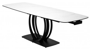Стол MATERA 160 MARBLES KL-99 Белый мрамор матовый, итальянская керамика/ черный каркас, ®DISAUR в Новом Уренгое - novyy-urengoy.mebel24.online | фото 8