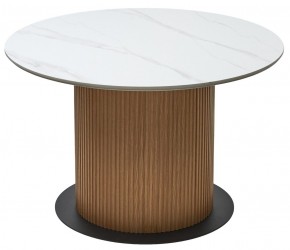 Стол MESA D120 цвет БЕЛЫЙ МРАМОР M326 / Каркас OAK, ®DISAUR в Новом Уренгое - novyy-urengoy.mebel24.online | фото 7