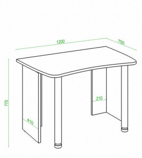 Стол офисный Домино Лайт СКЛ-Софт120 в Новом Уренгое - novyy-urengoy.mebel24.online | фото 2