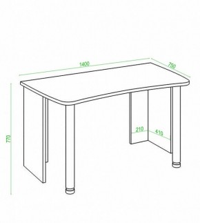 Стол офисный Домино Лайт СКЛ-Софт140 в Новом Уренгое - novyy-urengoy.mebel24.online | фото 3