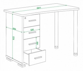 Стол письменный Домино нельсон СКМ-50 в Новом Уренгое - novyy-urengoy.mebel24.online | фото 5