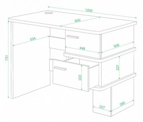 Стол письменный Домино СД-15 в Новом Уренгое - novyy-urengoy.mebel24.online | фото 2