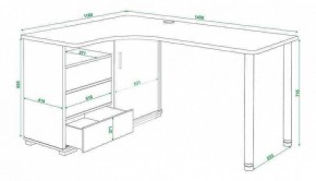 Стол письменный Домино СР-145СМ в Новом Уренгое - novyy-urengoy.mebel24.online | фото 5