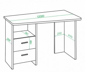 Стол письменный Нельсон Lite СКЛ-Трап120 в Новом Уренгое - novyy-urengoy.mebel24.online | фото 2