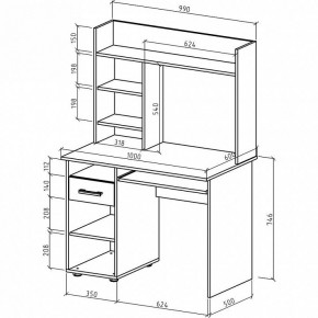 Стол письменный Остин в Новом Уренгое - novyy-urengoy.mebel24.online | фото 3