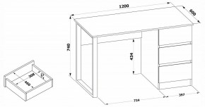 Стол письменный СПм-205 в Новом Уренгое - novyy-urengoy.mebel24.online | фото 4
