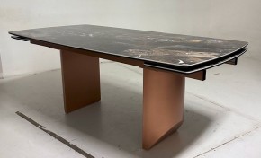Стол ПУАНТО 200 TITANIUM LAWA NERO, керамика / МЕДЬ каркас М-City в Новом Уренгое - novyy-urengoy.mebel24.online | фото 3