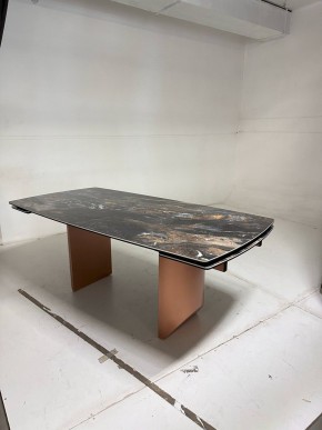 Стол ПУАНТО 200 TITANIUM LAWA NERO, керамика / МЕДЬ каркас М-City в Новом Уренгое - novyy-urengoy.mebel24.online | фото 4