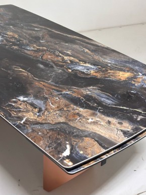 Стол ПУАНТО 200 TITANIUM LAWA NERO, керамика / МЕДЬ каркас М-City в Новом Уренгое - novyy-urengoy.mebel24.online | фото 6