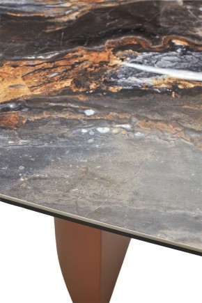 Стол ПУАНТО 200 TITANIUM LAWA NERO, керамика / МЕДЬ каркас М-City в Новом Уренгое - novyy-urengoy.mebel24.online | фото 7