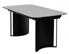 Стол RASMUS 160 TL-45 Белый мрамор, испанская керамика / черный каркас, ®DISAUR в Новом Уренгое - novyy-urengoy.mebel24.online | фото 1