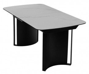 Стол RASMUS 160 TL-45 Белый мрамор, испанская керамика / черный каркас, ®DISAUR в Новом Уренгое - novyy-urengoy.mebel24.online | фото 3