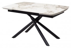 Стол RIVOLI 140 GLOSS LUXURY PANDORA SOLID CERAMIC / BLACK, ®DISAUR в Новом Уренгое - novyy-urengoy.mebel24.online | фото 1