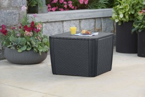 Стол-сундук Лузон Плюс (Luzon Plus Flat Wicker), графит в Новом Уренгое - novyy-urengoy.mebel24.online | фото 1