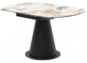 Стол TERAMO 135 GLOSS GRAND JADE SOLID CERAMIC, керамика, поворотн.механизм / Черный каркас, ®DISAUR в Новом Уренгое - novyy-urengoy.mebel24.online | фото 10