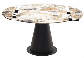 Стол TERAMO 135 GLOSS GRAND JADE SOLID CERAMIC, керамика, поворотн.механизм / Черный каркас, ®DISAUR в Новом Уренгое - novyy-urengoy.mebel24.online | фото 14