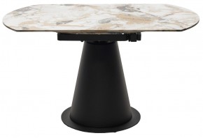 Стол TERAMO 135 GLOSS GRAND JADE SOLID CERAMIC, керамика, поворотн.механизм / Черный каркас, ®DISAUR в Новом Уренгое - novyy-urengoy.mebel24.online | фото 16
